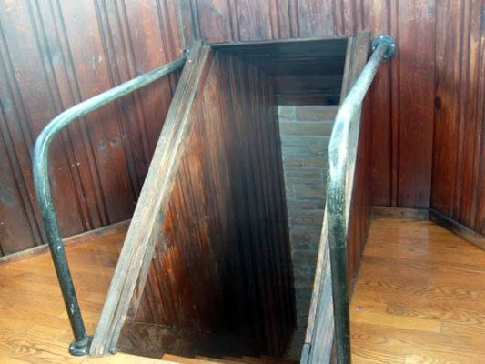Old original wood in the observation deck
