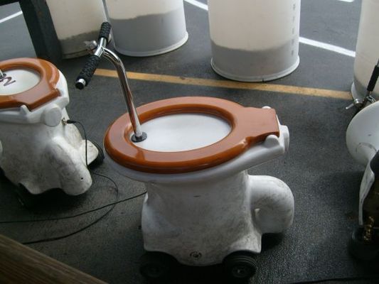 Pottie racer
Alabama humor. Runs on battery and boy does it have some zip to it. Loads of fun!

