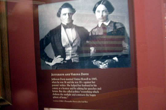Jefferson Davis, president of the Confederacy, and his wife
