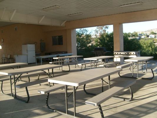 BBQ, freeezer, fridge, sink available in picnic area
