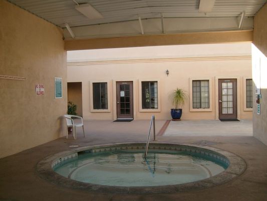 Covered hot tub
Warm but not hot. A nice change.
