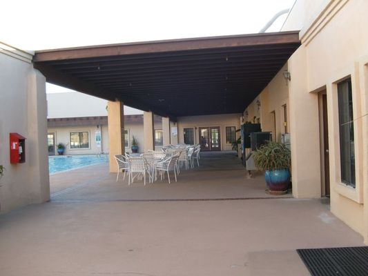 Covered area by the pool
There is an ice machine available under here. No charge but donations requested.
