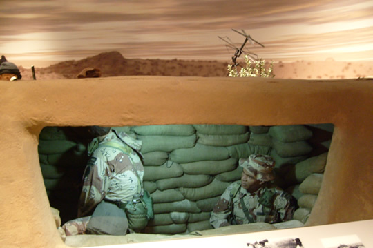 Spider hides
Special forces create these to hide from local soldiers while gathering intel. 29 were created in Iraq before we went in and only 2 were discovered.
