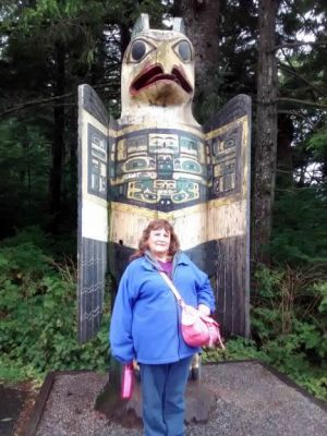 Bernie at Totem Bight State Park, Ketchikan, Alaska
