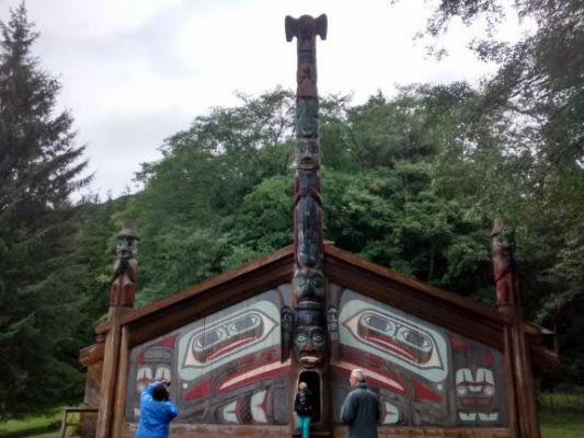 Clan house in Totem Bight State Park
