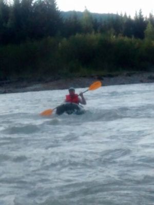 White water kayaker that followed us
