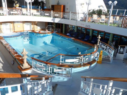 Sanctuary pool before being filled
