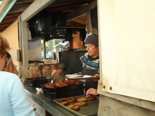 Lunch in the Yukon
Mmm mmm delicious and served with wooden utensils to eat it with. Kept my set.
