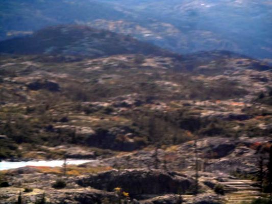 Rugged landscape high up on White Pass
