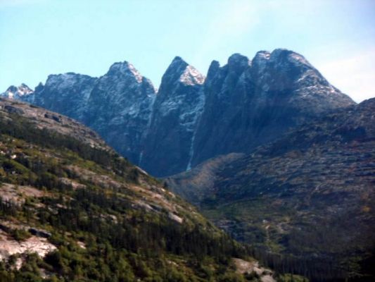 Now that's a sawtooth mountain!
