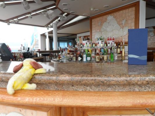 George hitting the pool bar
