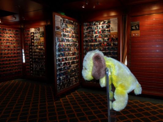 George checking out our ship pictures
