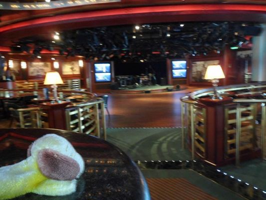 George hanging out at the club
