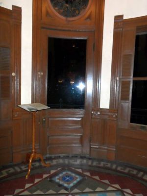 Round doors in the turret
