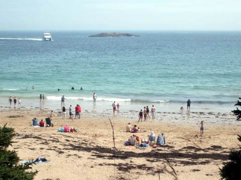 Sand Beach in Acadia National Park
Very very popular swimming area
