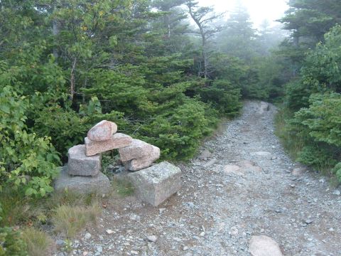 Trail marker rocks
