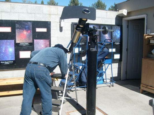 Looking at sun flares and sun spots through filters
Free during the day.
