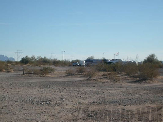 Drive out on the desert and pick a spot
