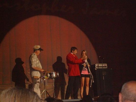 Magician rope cutting trick
