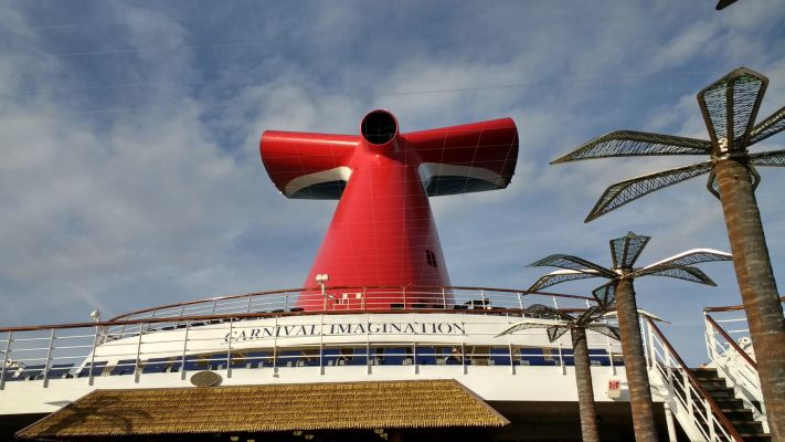 Whale of a tail on Carnival Imagination

