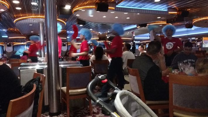 Waiters dressed the part
