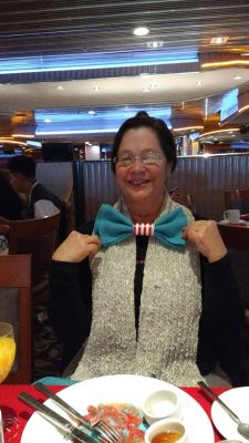 Irene having fun at Dr. Seuss breakfast
