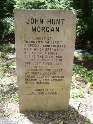 Morgan's Raiders of the Confederacy used the cave as a hideaway
