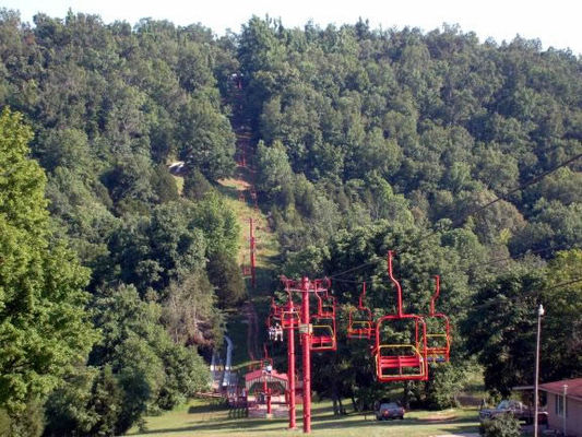 Alpine slide in Cave City
