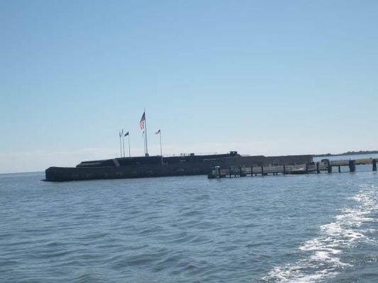 Sumter really sits in the middle of the harbor
