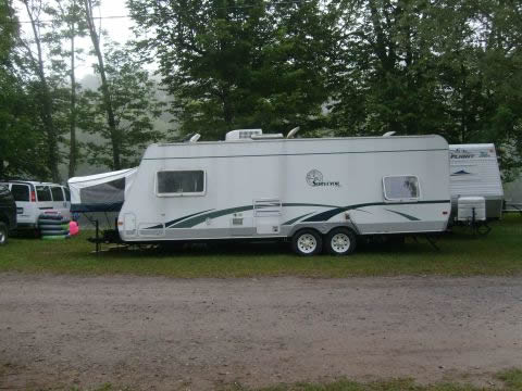 Trailer-tent trailer combo
