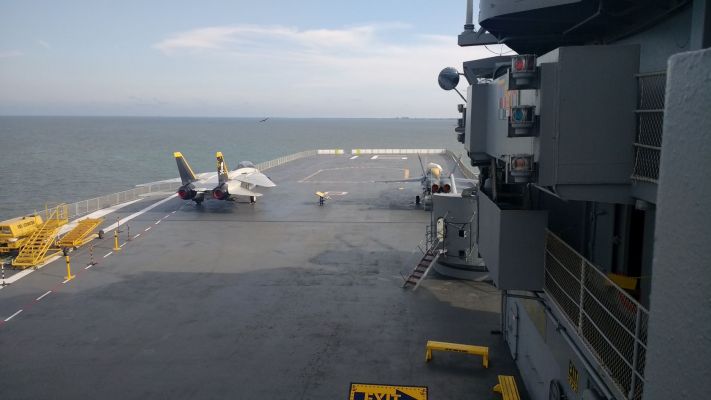 Flight deck ready to rock and roll
