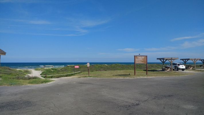 Camping area and beach access
