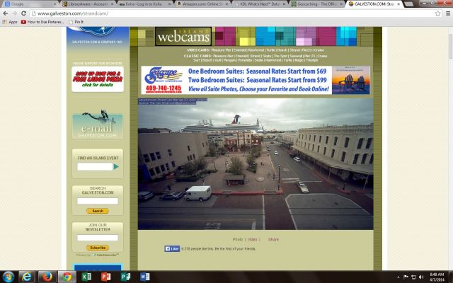 Strand cam geocache
Bernie and I are in that pic though hard to see.
