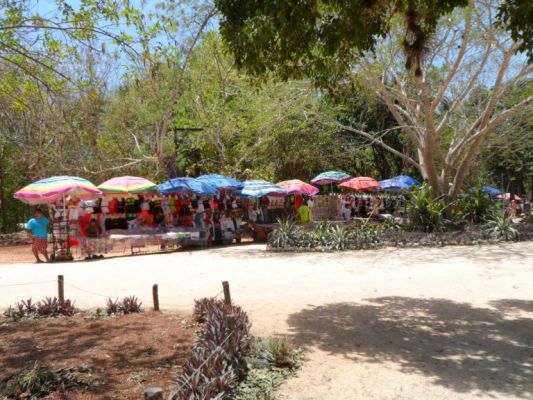 Vendors at Chichen itza in Yucatan
