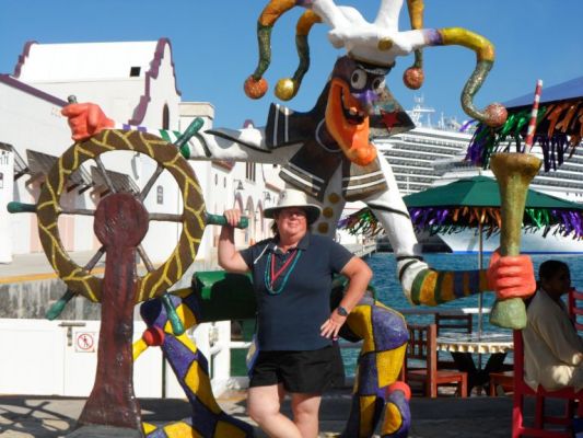 Checking out the local fools.
