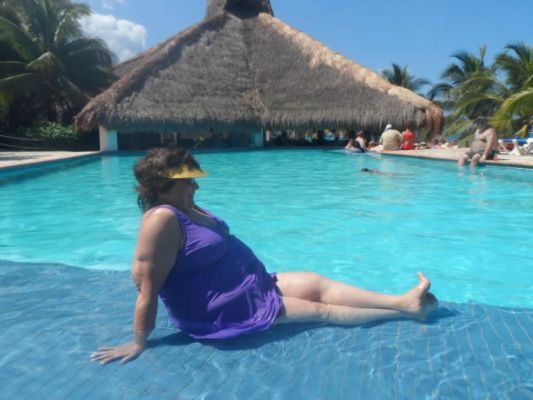 Hanging by the pool at Nachi Cocom
