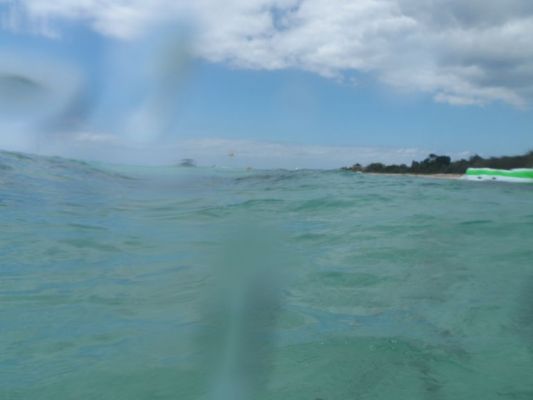 Testing waterproof puch for my camera.
