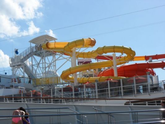 Carnival Breeze waterslide
