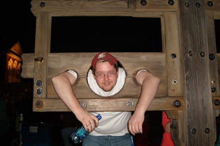 Oops! Disney security is tough. Don't mess with them.
