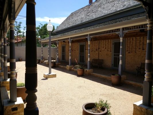 Annie Riggs courtyard.
