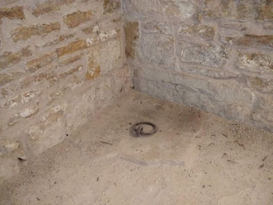 Troublemakers get chained to the walls or floor.
