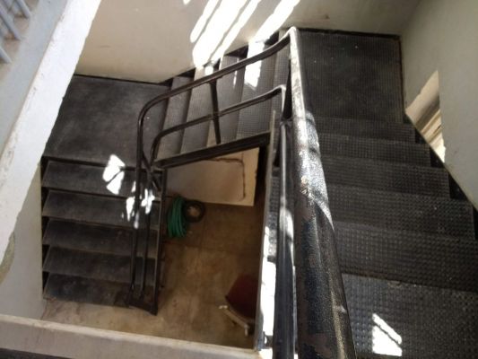 Stairs up to old jail on second floor
The sheriff lived on the first floor with his family.
