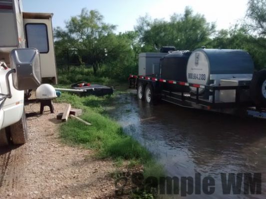 Flood next to RV May 2015
