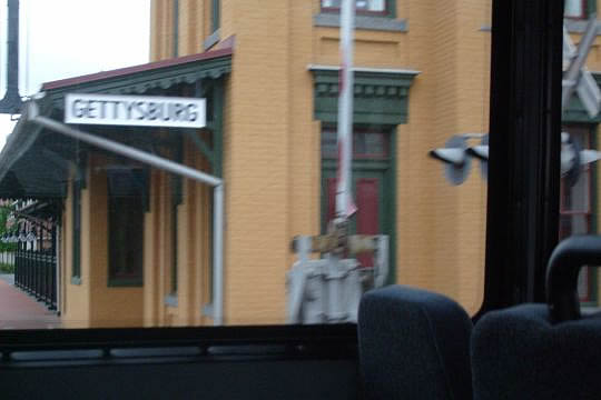 Gettysburg train station where Lincoln arrived
