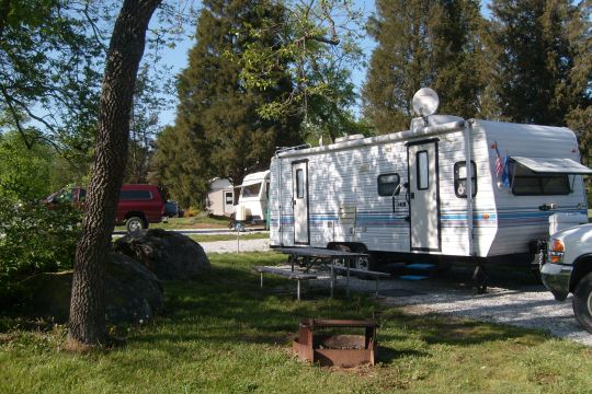 My home in Gettysburg Battlefield RV Resort
I even got my own rocks this time!
