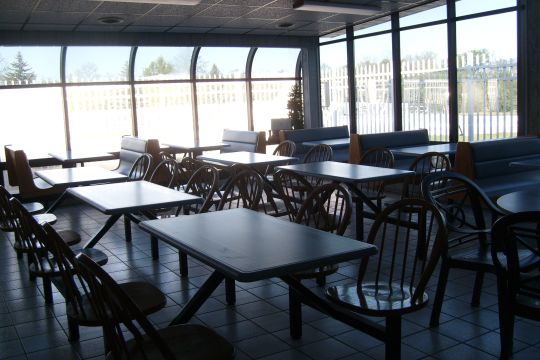 Snack bar overlooking the pool
