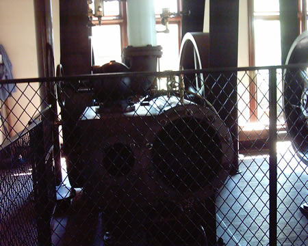 More equipment at the lighting company
Boilers operated dynamos upstairs.
