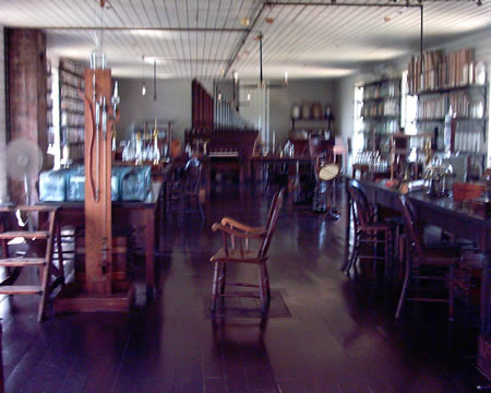Edison's Lab in menlo Park
This is the real lab equipment etc. donated by Edison who came to dedicate it. Some of the building is also original.
