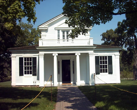 Robert Frost's home
Two roads diverged in a wood, and I—	
I took the one less traveled by,	
And that has made all the difference.
