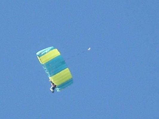 Sky diving
